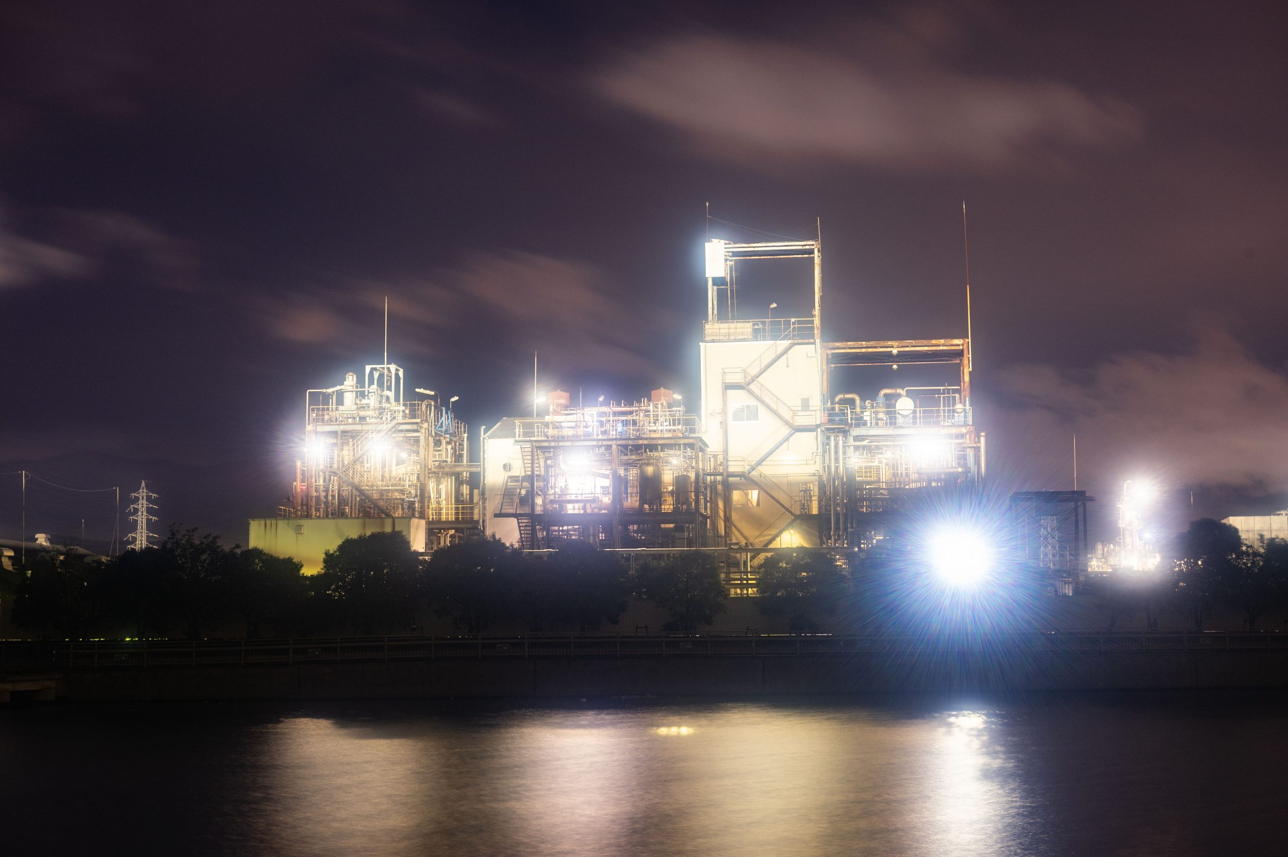 日油　工場夜景